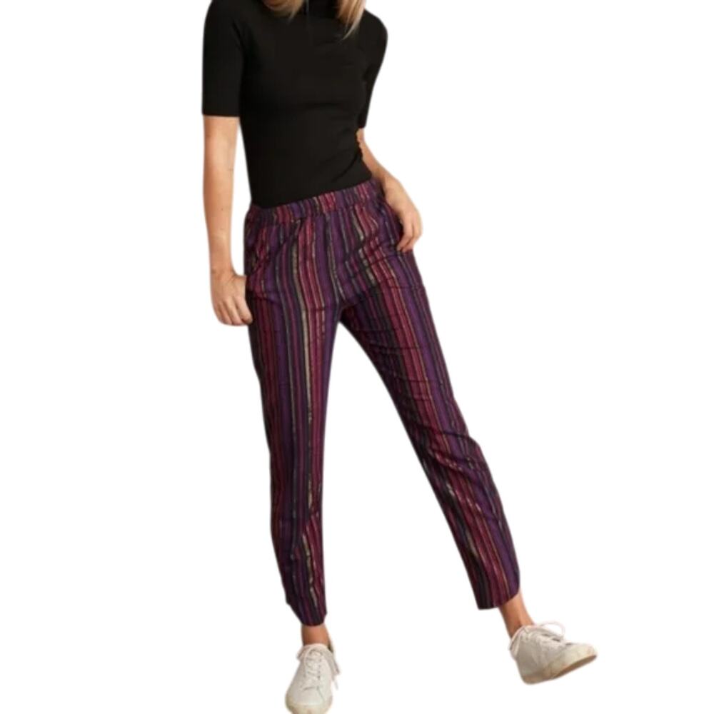 Marine Layer Allison Pant Medium Metallic Futuristic Glam Statement Festival - Picture 2 of 16